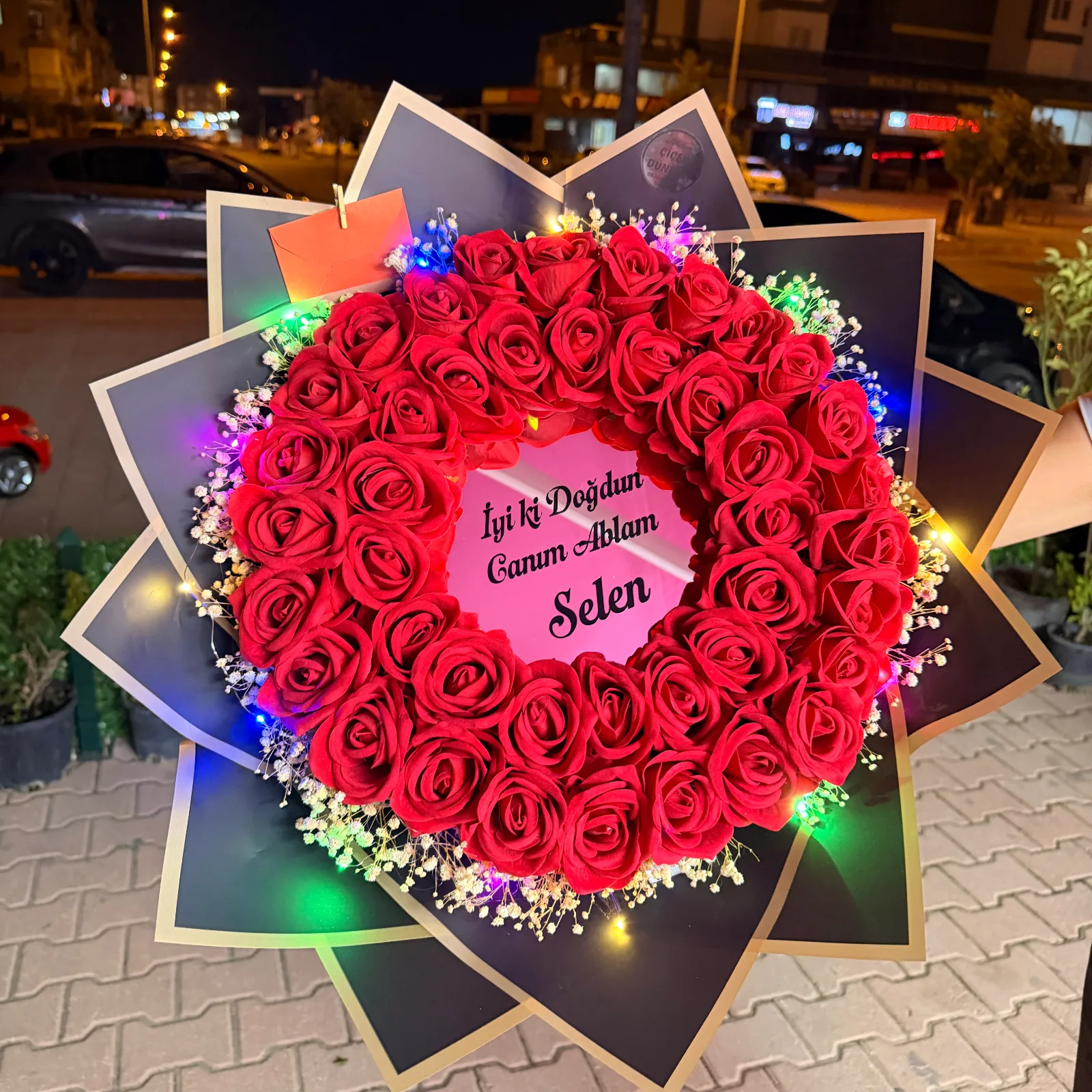 Aynalı Işıklı 41'li Gül